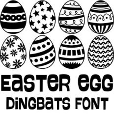easter egg dingbats font