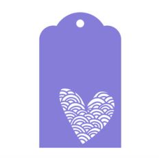 tag with heart
