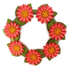 flower wreath spring for stand