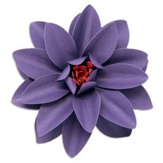 3d paper flower with center