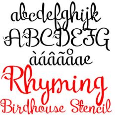 zp rhyming birdhouse stencil