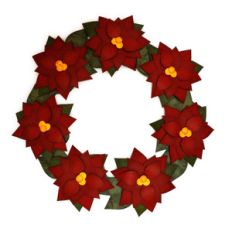 flower wreath winter for stand
