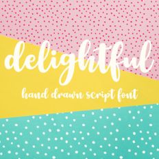 silhouette delightful font