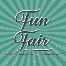silhouette fun fair script font