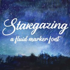 stargazing script font