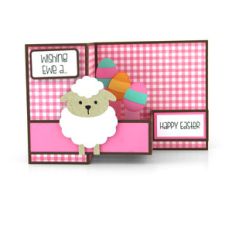 pop up box card lamb