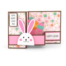 pop up box card bunny