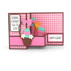 pop up box card easter basket