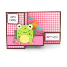 pop up box card frog