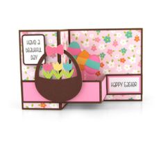 pop up box card tulips