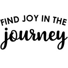 find joy in the journey