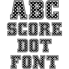 score dot font