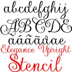 ld elegance upright stencil