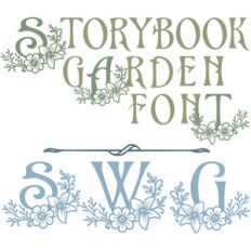 sg storybook garden font