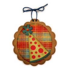 party hat disc ornament
