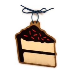 cake slice ornament