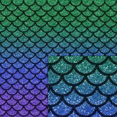 mermaid glitter pattern