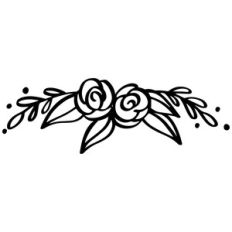 floral rose leaves flourish