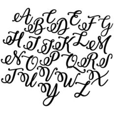 script monogram letters