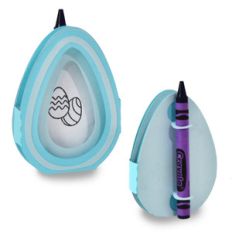 easter egg crayon card - eggs