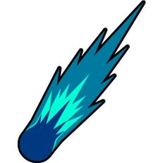 blazing comet