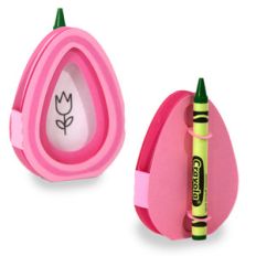 easter egg crayon card - tulip