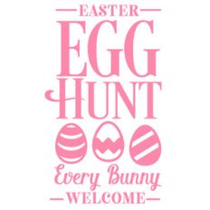 easter egg hunt sign