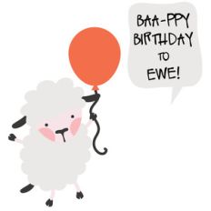 feeling sheepish - birthday