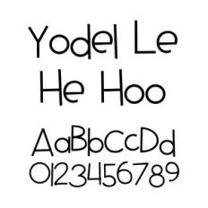 yodel le he hoo font