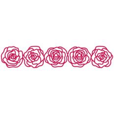 roses repeating border