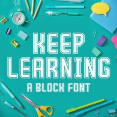 silhouette keep learning font