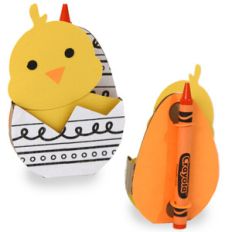 chick easter crayon egg