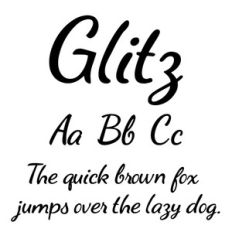 cg glitz font