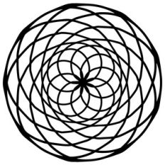 lacy geometric circle background