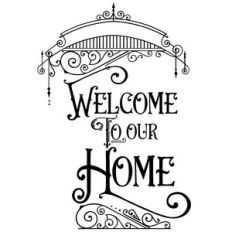 welcome to our home fancy flourish