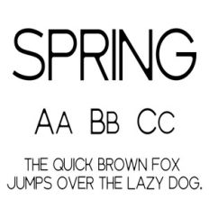 cg spring font