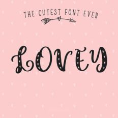 lovey hearts font
