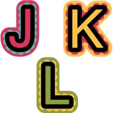 nested alphabet j-l