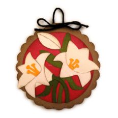lilies easter ornament