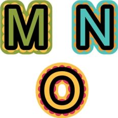 nested alphabet m-o