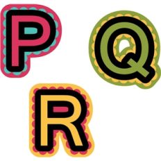 nested alphabet p-r
