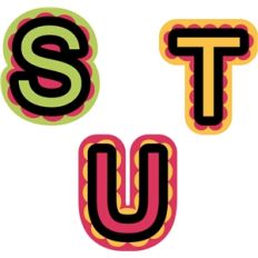 nested alphabet s-u