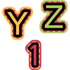 nested alphabet y-1