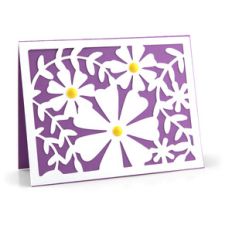 a2 papercut card floral