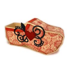 wooden shoe 3d container