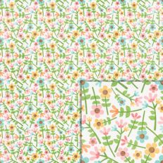 easter flowers background paper
