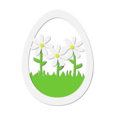 daisies egg frame