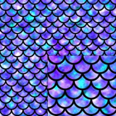 mermaid scales purple pattern