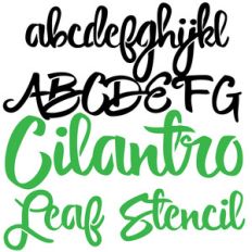 pn cilantro leaf stencil