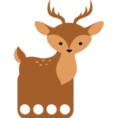finger puppet - deer